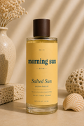 Salted Sun non-toxic perfume body oil bottle with sea salt, coconut, and skin musk — a clean, hormone-safe fragrance by Morning Sun.