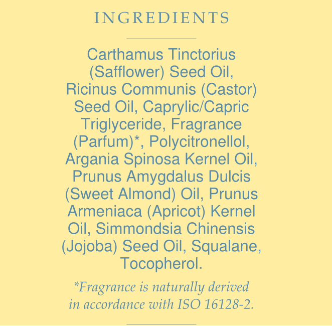 Salted Skin perfume body oil full ingredient list